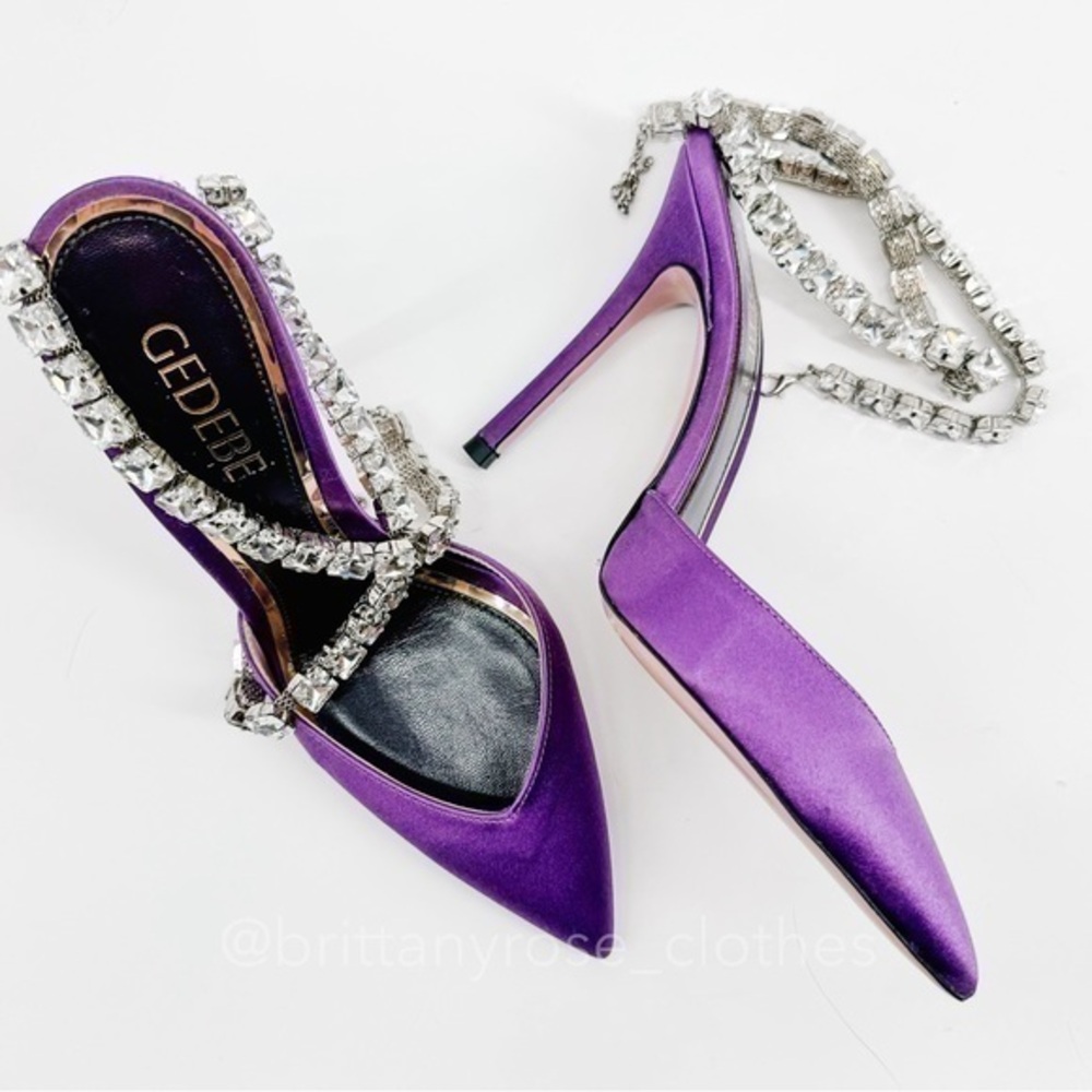 GEDEBE‎ Caroline 105 Pump in Purple NWOB